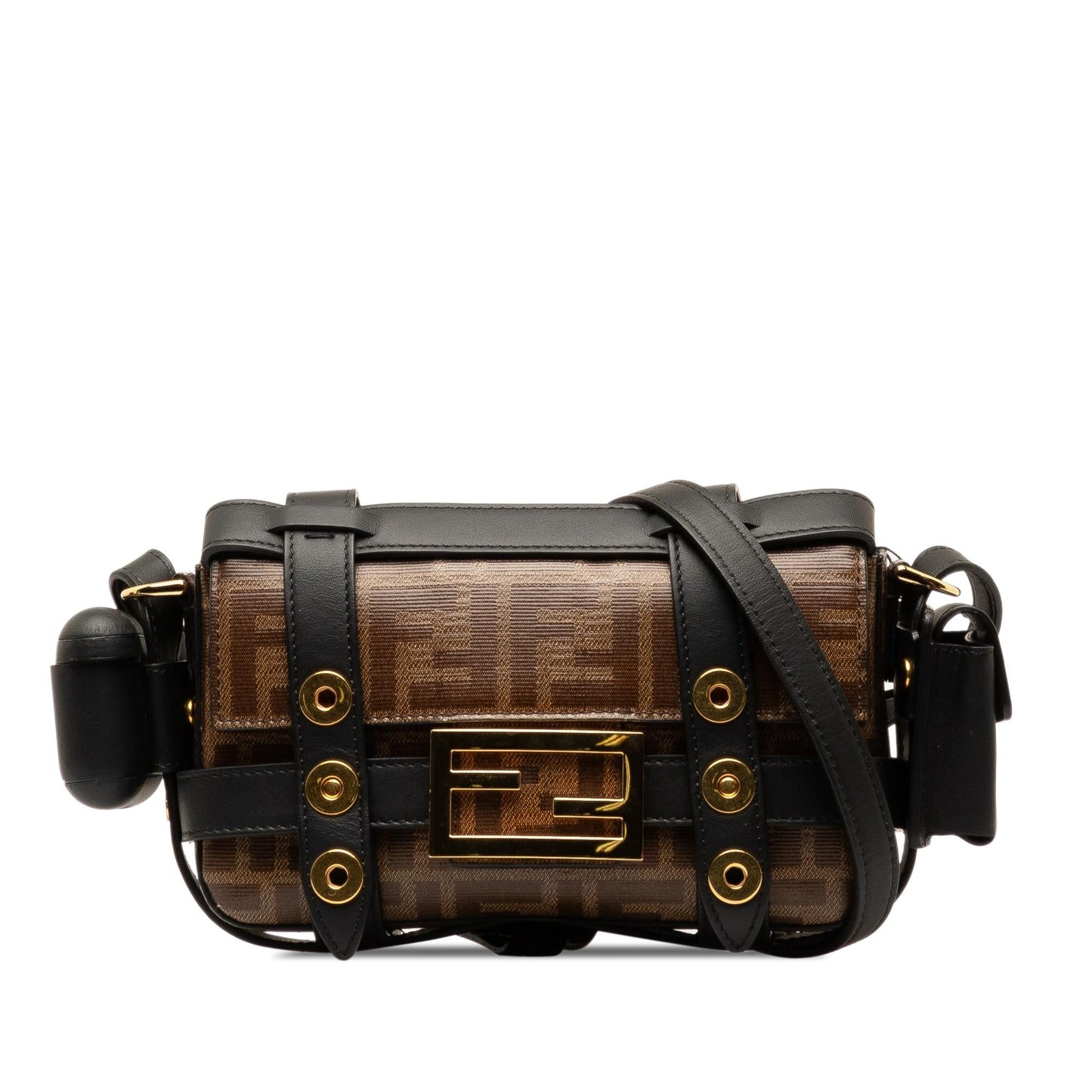 Fendi Mini Zucca Glazed Fabric Cage Baguette (7IwhHV)