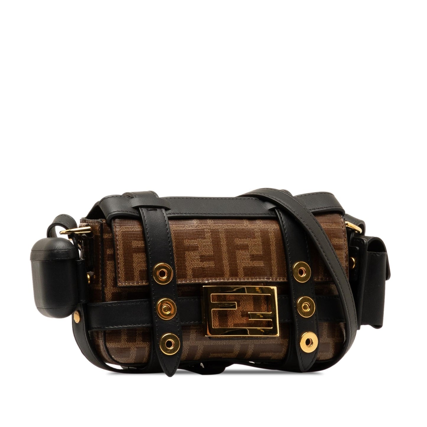 Fendi Mini Zucca Glazed Fabric Cage Baguette (7IwhHV)