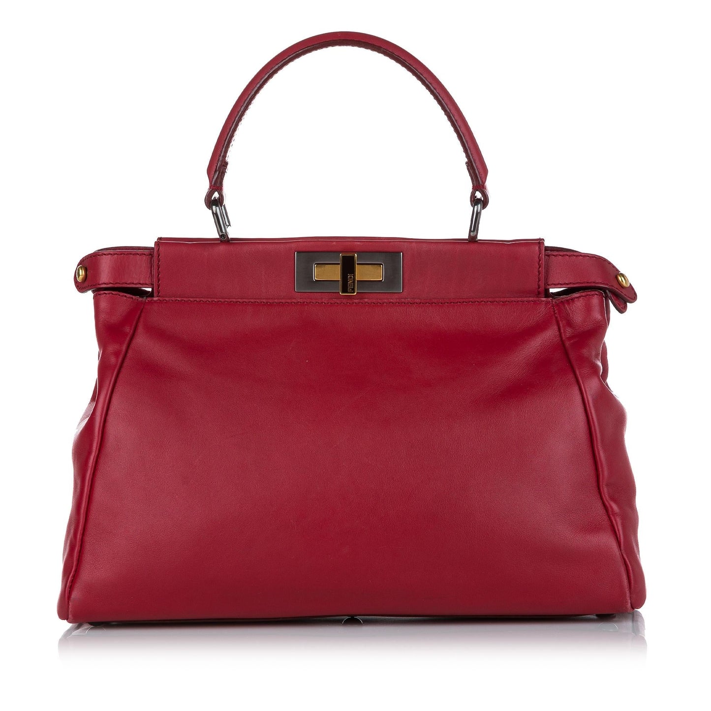 Fendi Peekaboo Leather Satchel (23909)