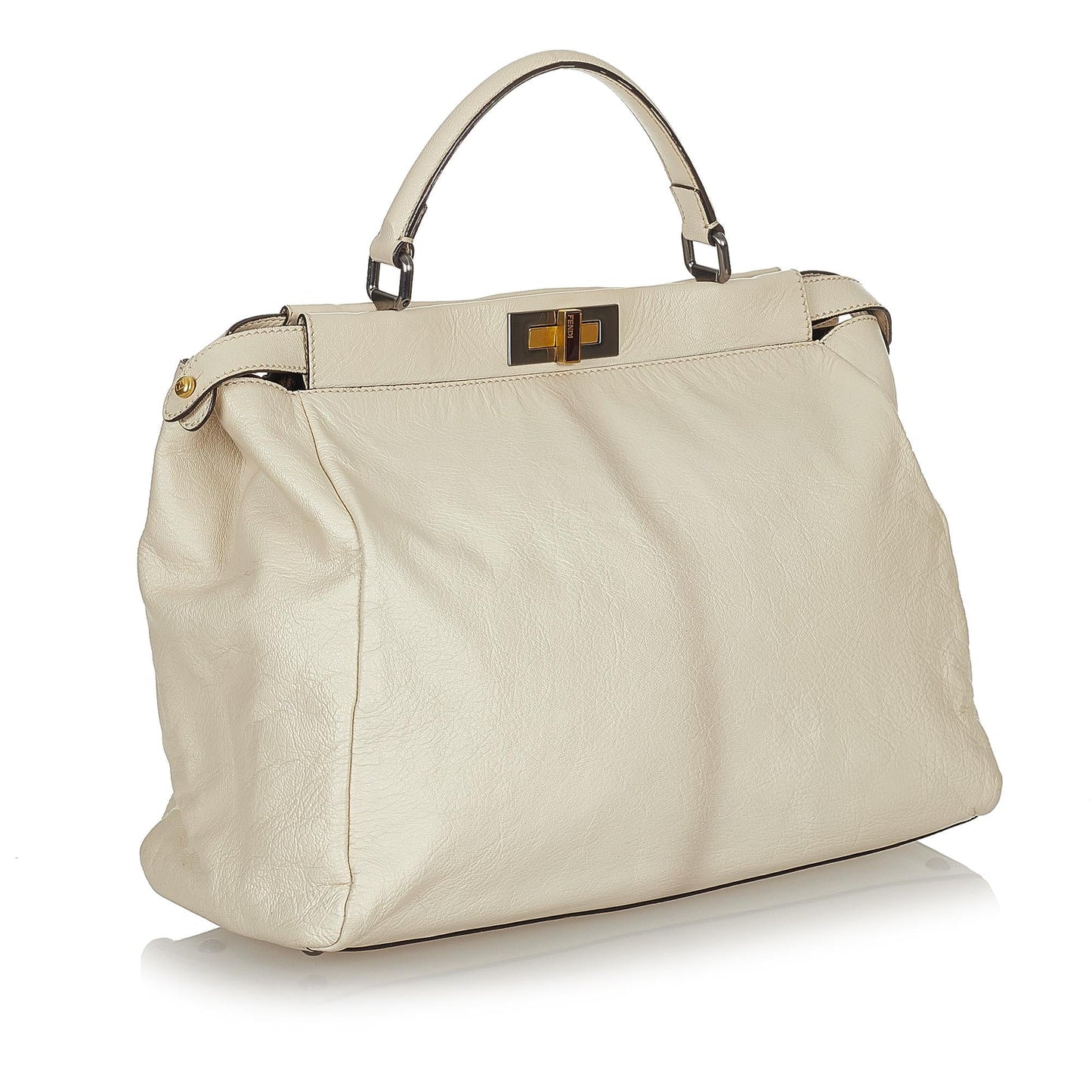 Fendi Peekaboo Leather Satchel (26729)