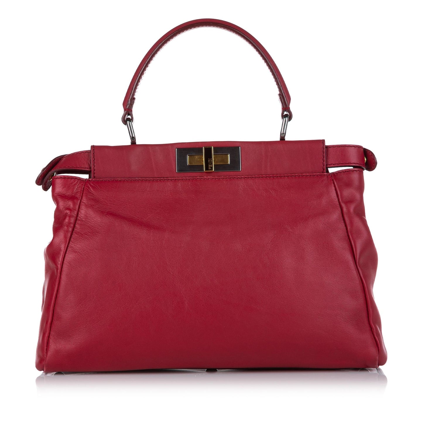 Fendi Peekaboo Leather Satchel (32461)