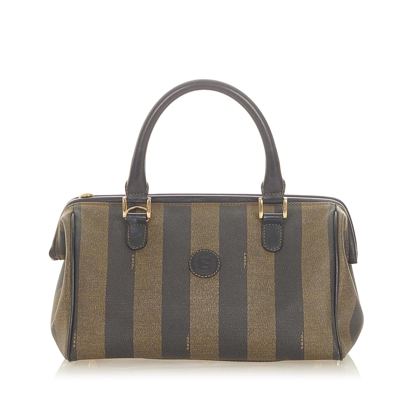 Fendi Pequin Boston Bag (32513)