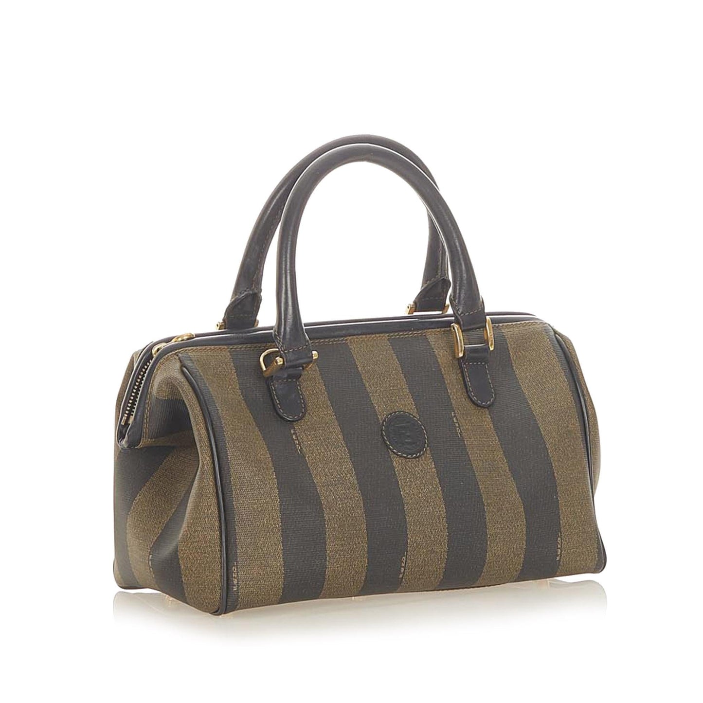 Fendi Pequin Boston Bag (32513)