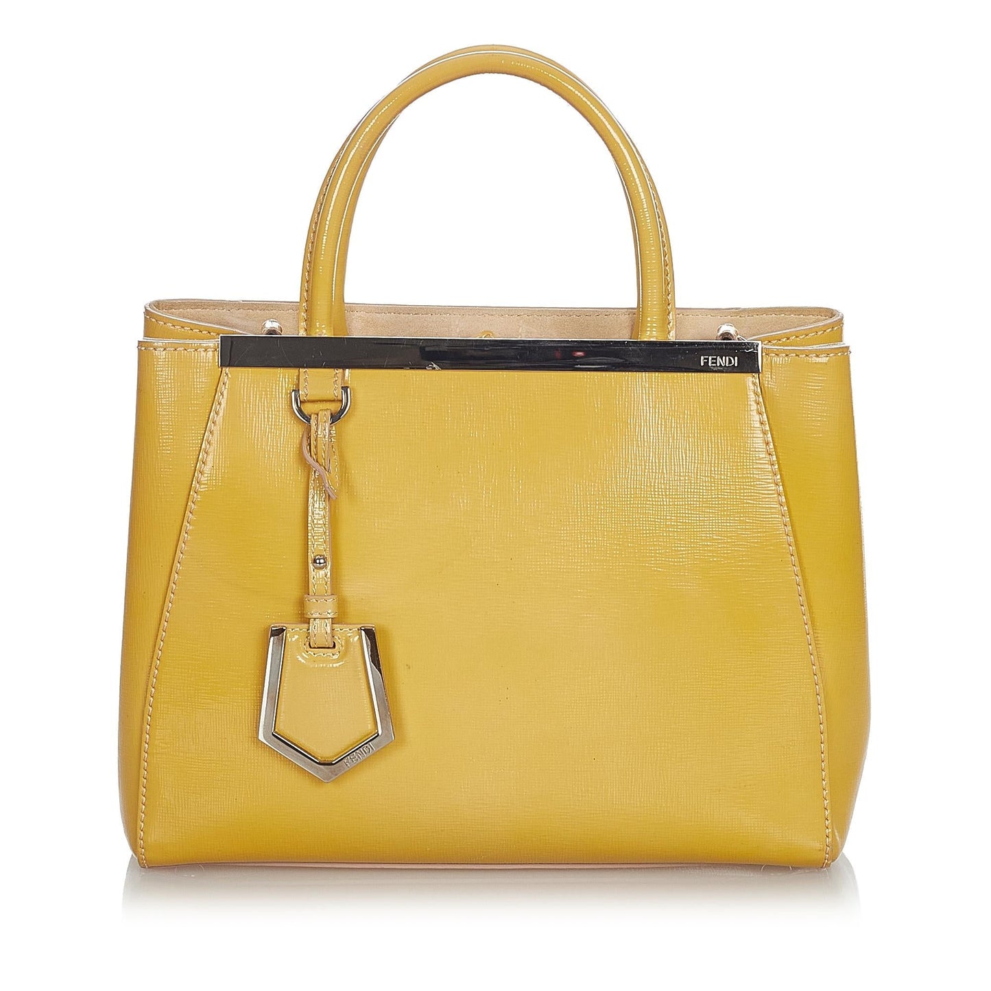 Fendi Petit 2Jours Leather Handbag (23588)