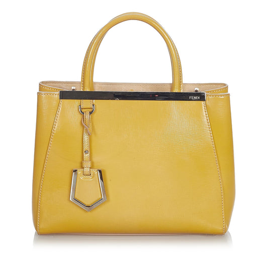 Fendi Petit 2Jours Leather Handbag (23588)