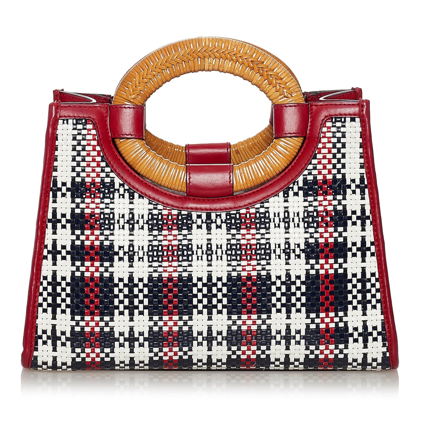 Fendi Runaway Tartan Plaid Satchel (33225)