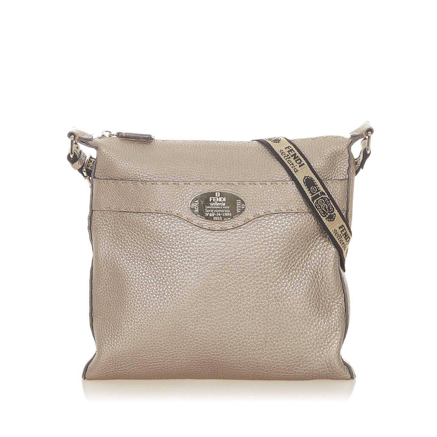 Fendi Selleria Leather Crossbody Bag (19088)