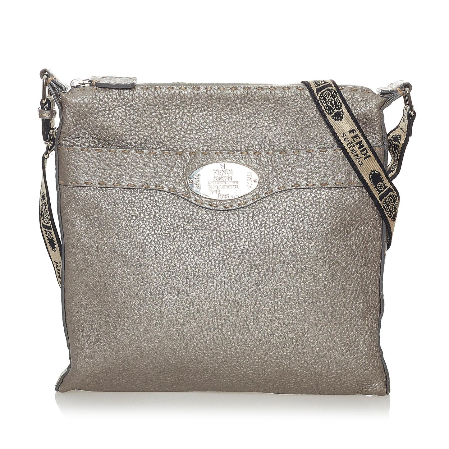 Fendi Selleria Leather Crossbody Bag (28116)
