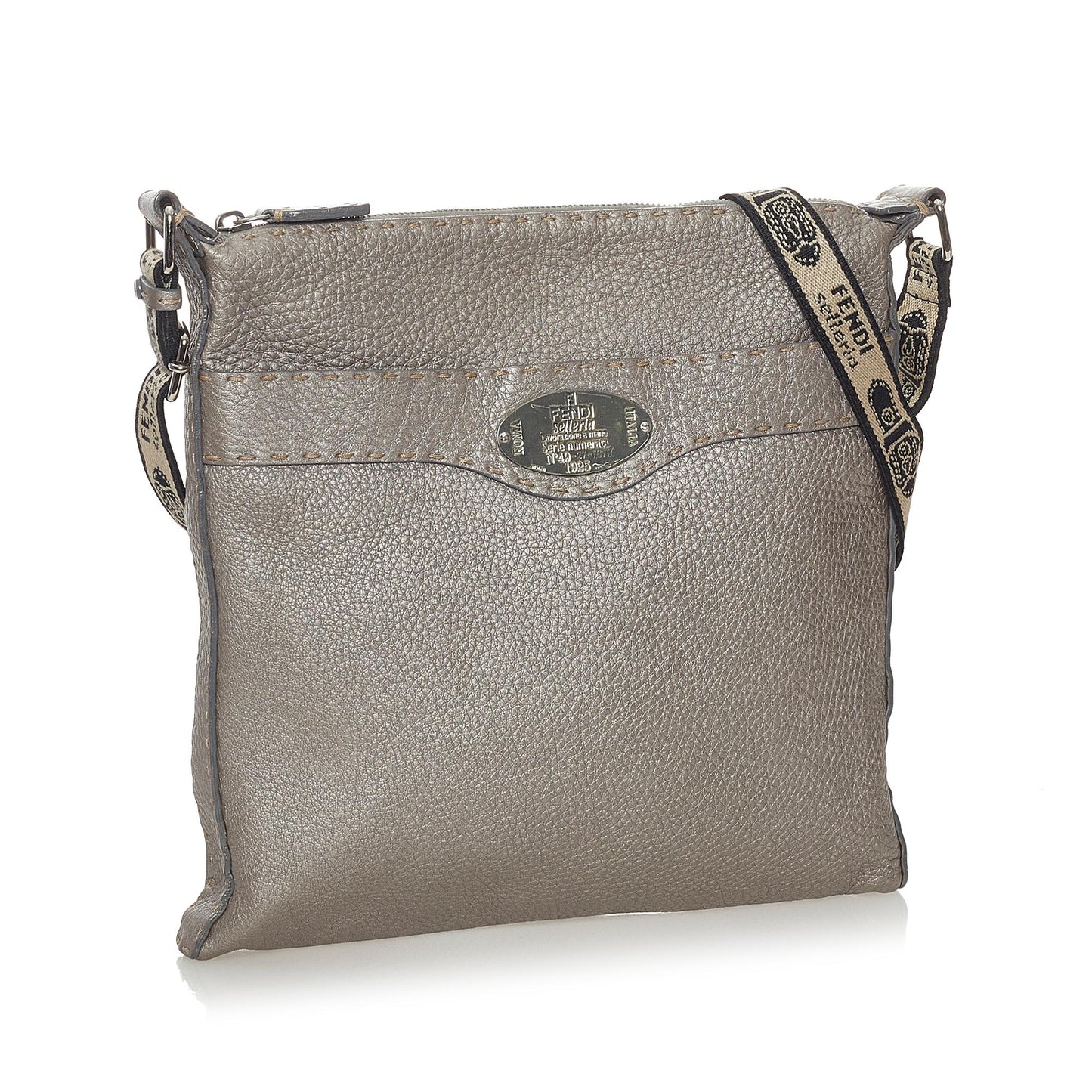 Fendi Selleria Leather Crossbody Bag (28116)