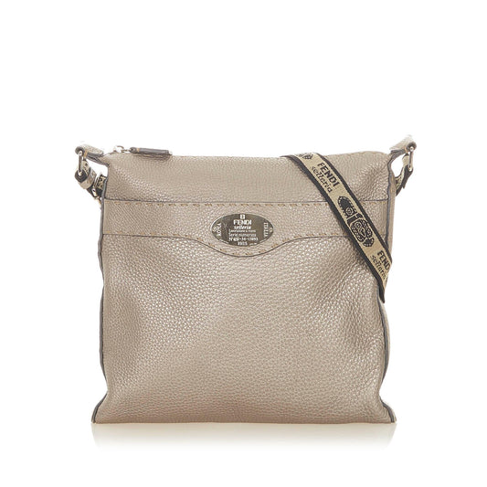 Fendi Selleria Leather Crossbody Bag (32165)