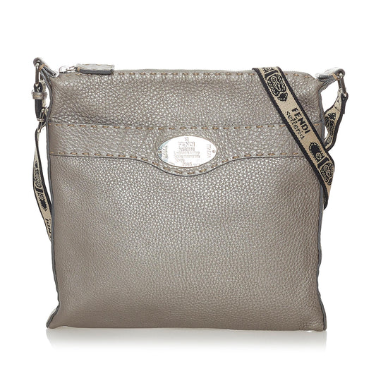 Fendi Selleria Leather Crossbody Bag (33986)