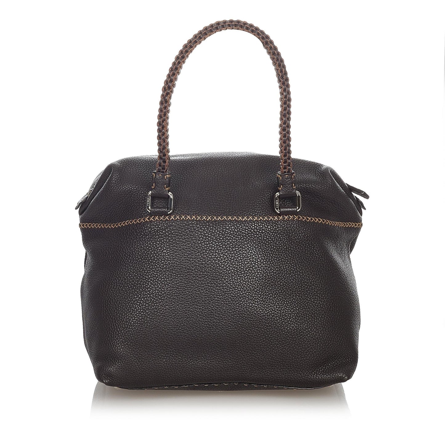 Fendi Selleria Leather Handbag (23572)