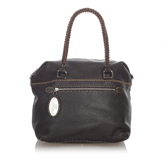 Fendi Selleria Leather Handbag (23572)
