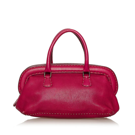 Fendi Selleria Leather Handbag (28758)