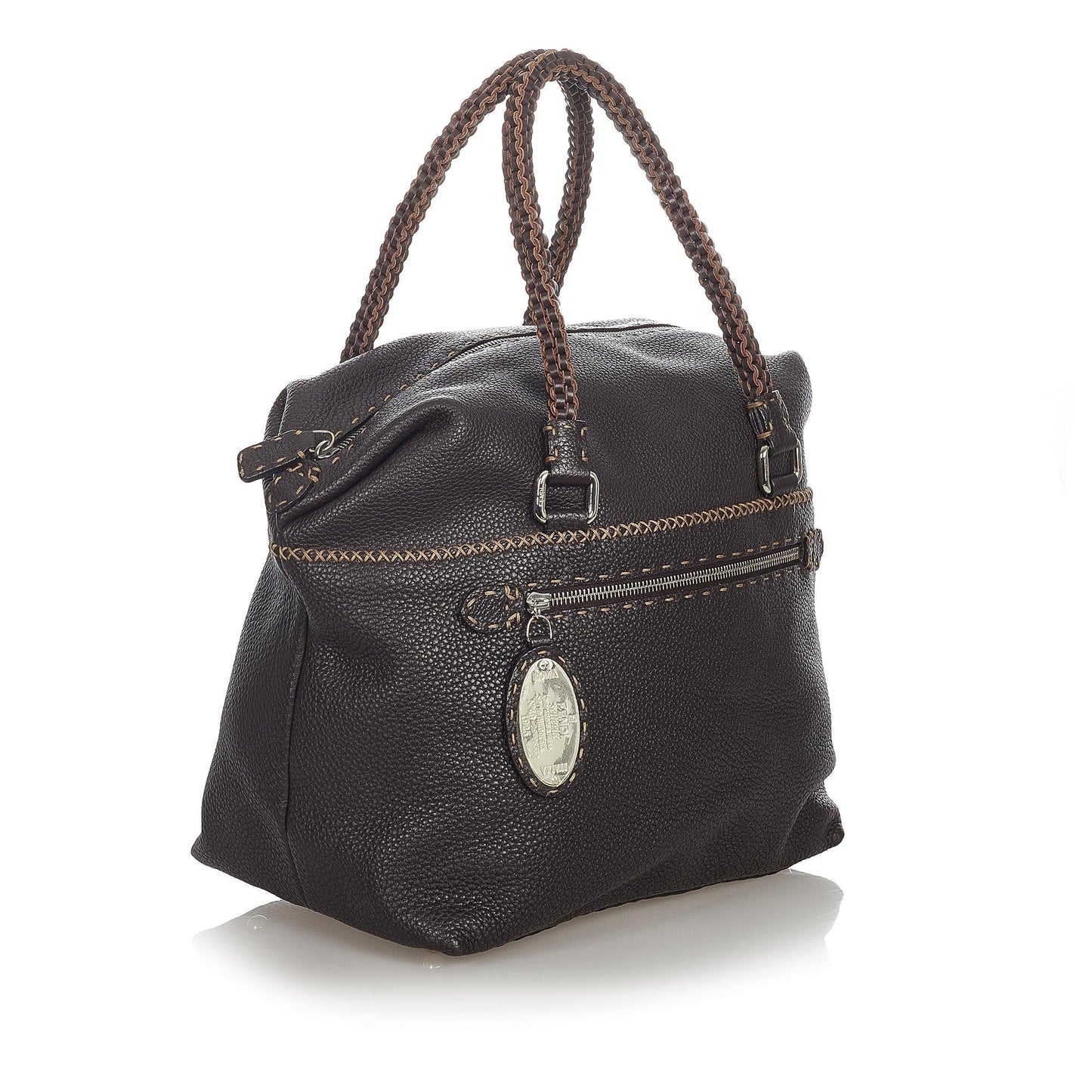 Fendi Selleria Leather Handbag (31787)