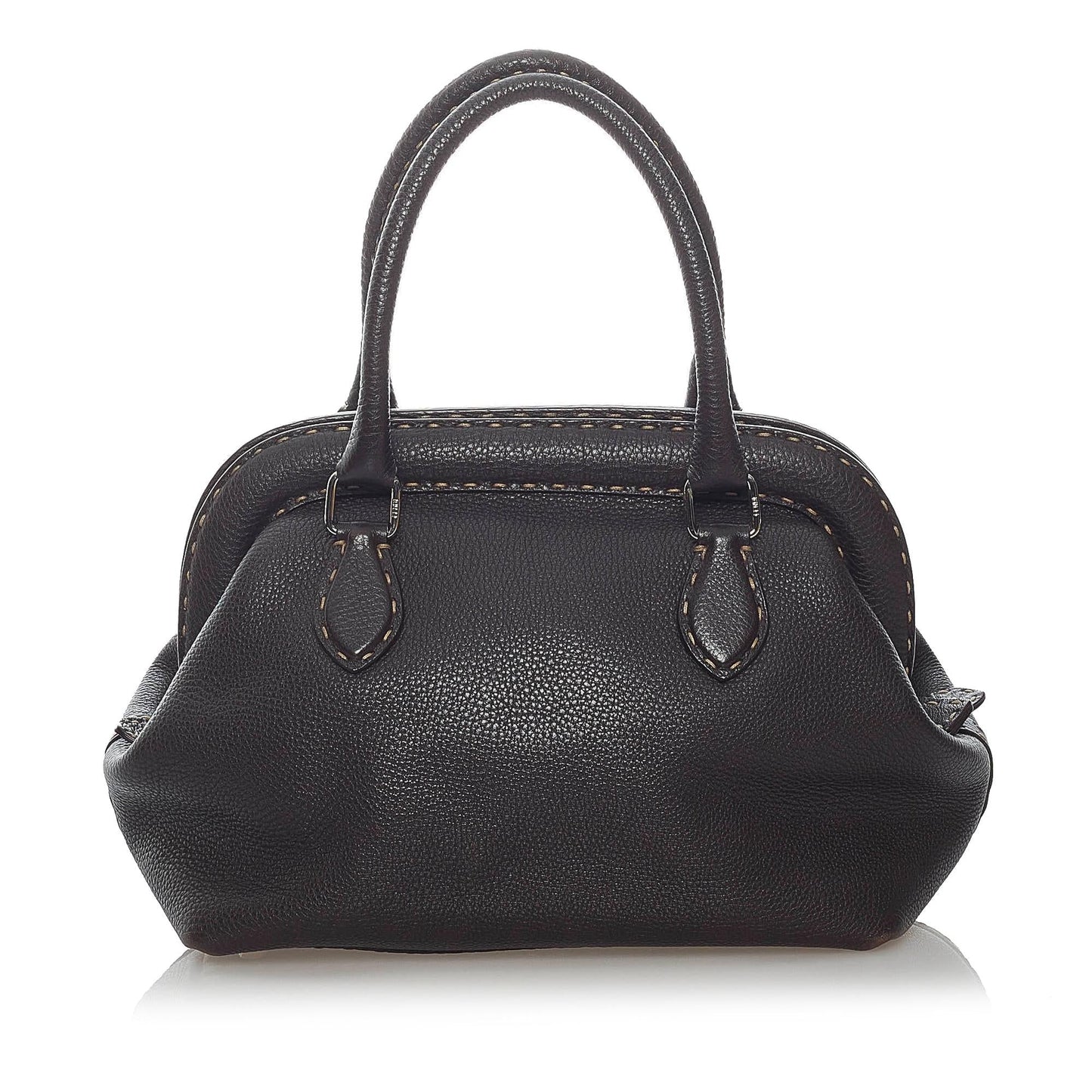 Fendi Selleria Leather Handbag (37198)