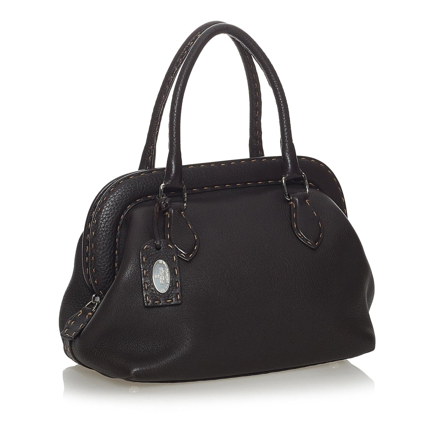 Fendi Selleria Leather Handbag (37727)