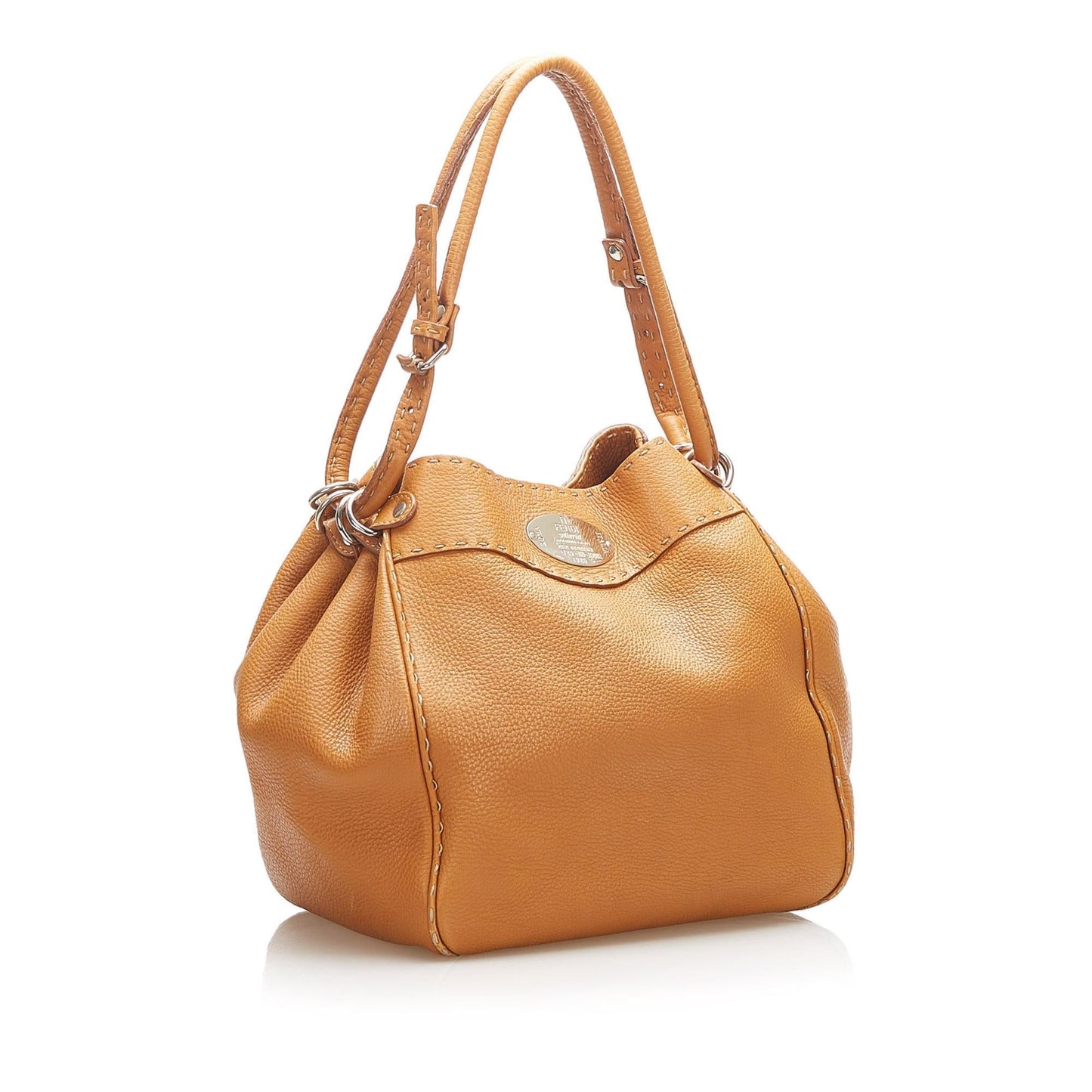 Fendi Selleria Leather Shoulder Bag (22347)