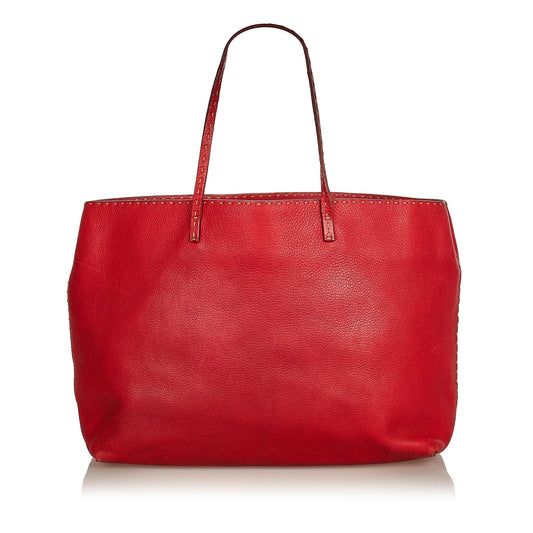 Fendi Selleria Leather Tote Bag (25660)