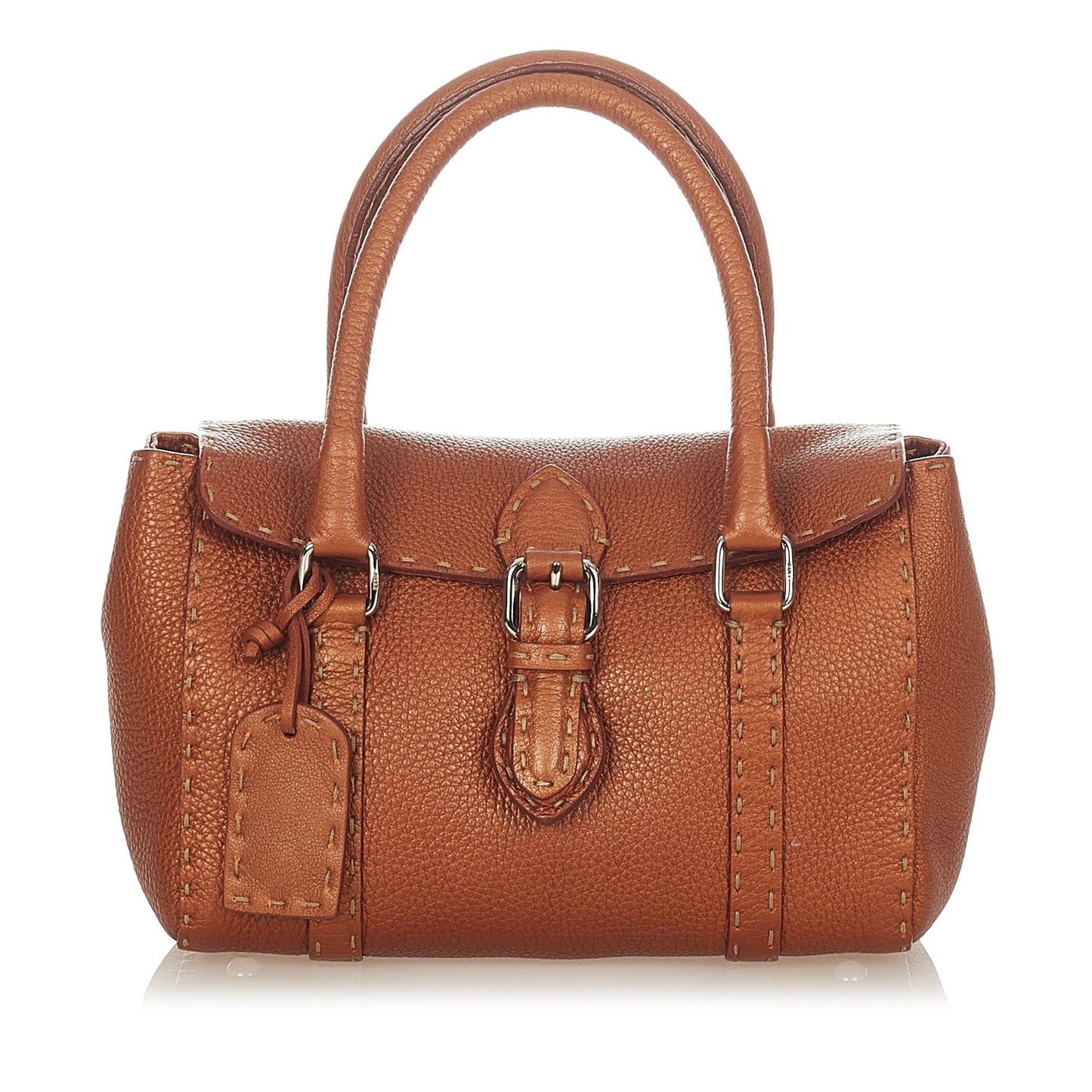 Fendi Selleria Linda Leather Handbag (37199)
