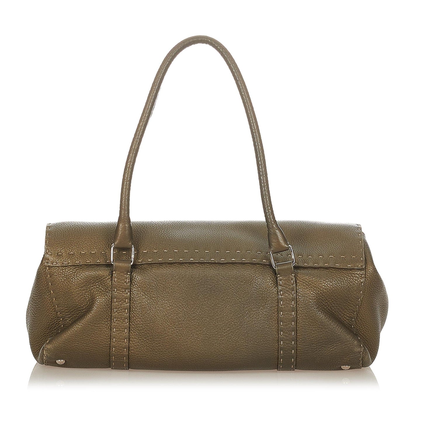 Fendi Selleria Linda Leather Shoulder Bag (23943)