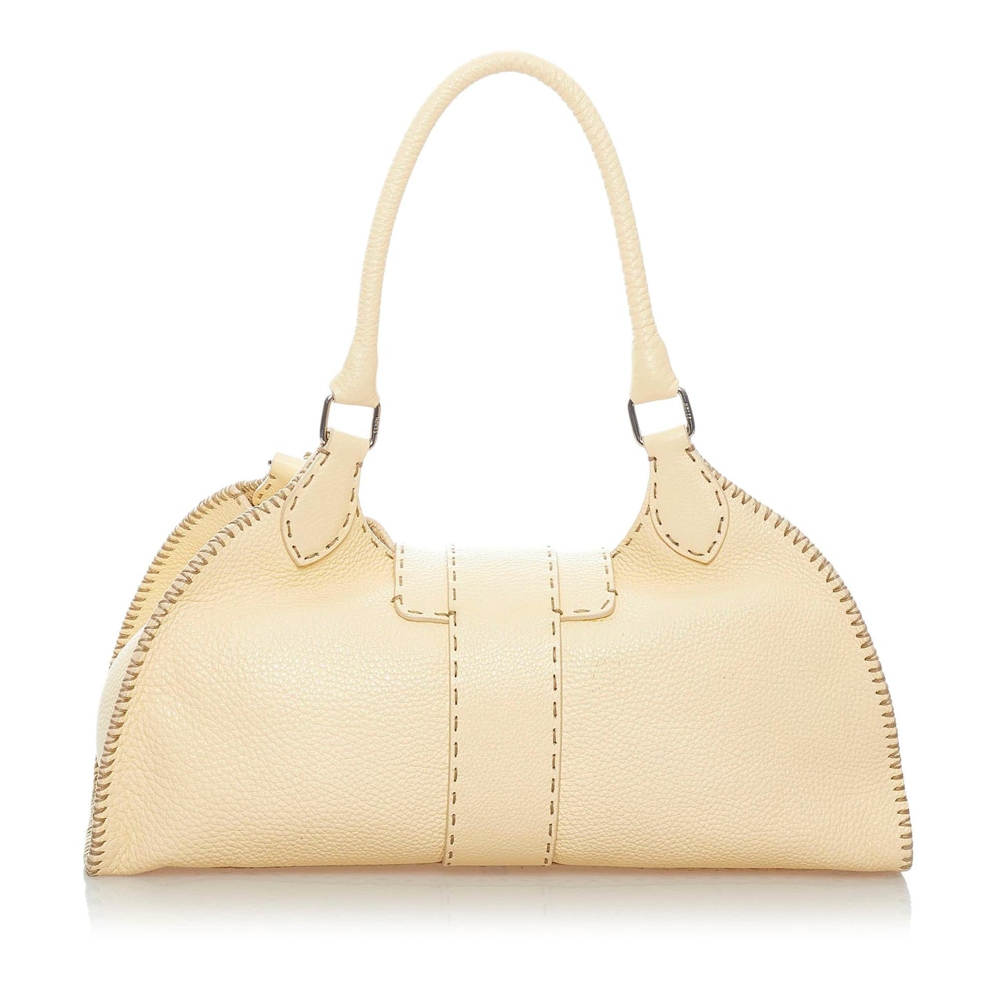Fendi Selleria Sporty Leather Shoulder Bag (33592)