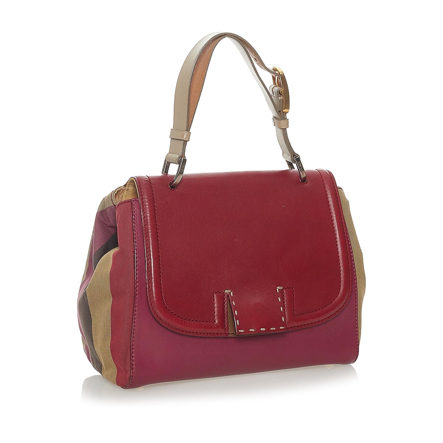 Fendi Silvana Leather Satchel (28121)