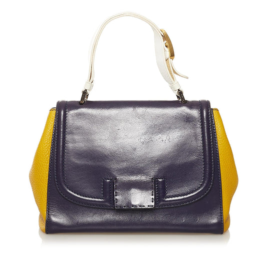 Fendi Silvana Leather Satchel (37731)