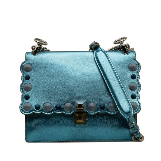 Fendi Studded Scalloped Kan I Crossbody (CeGCcL)