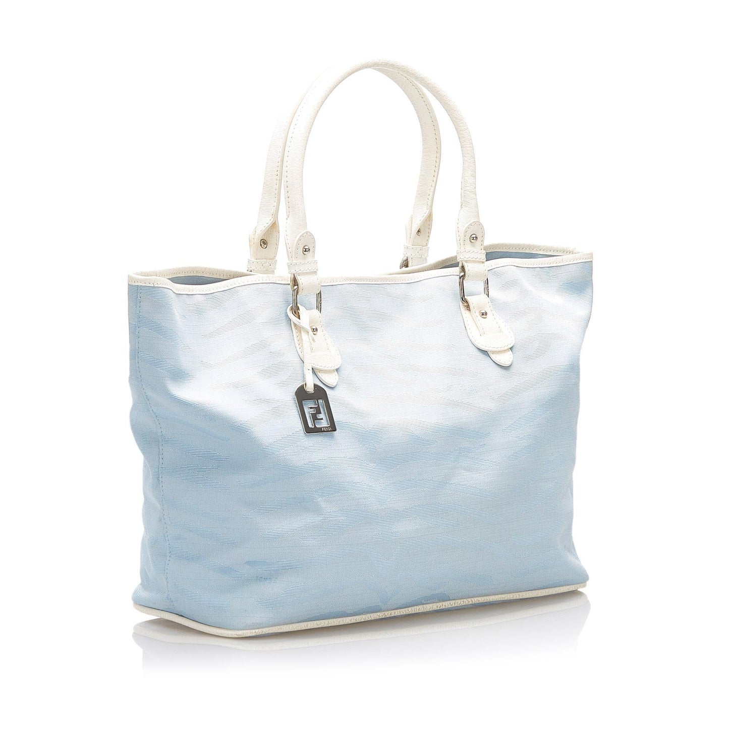 Fendi Zebra Print Canvas Tote Bag (32381)