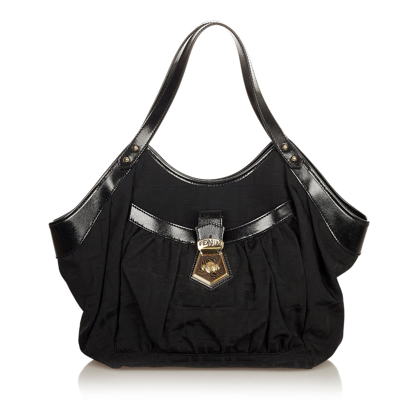 Fendi Zucca Canvas Shoulder Bag (31862)