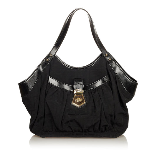 Fendi Zucca Canvas Shoulder Bag (31862)