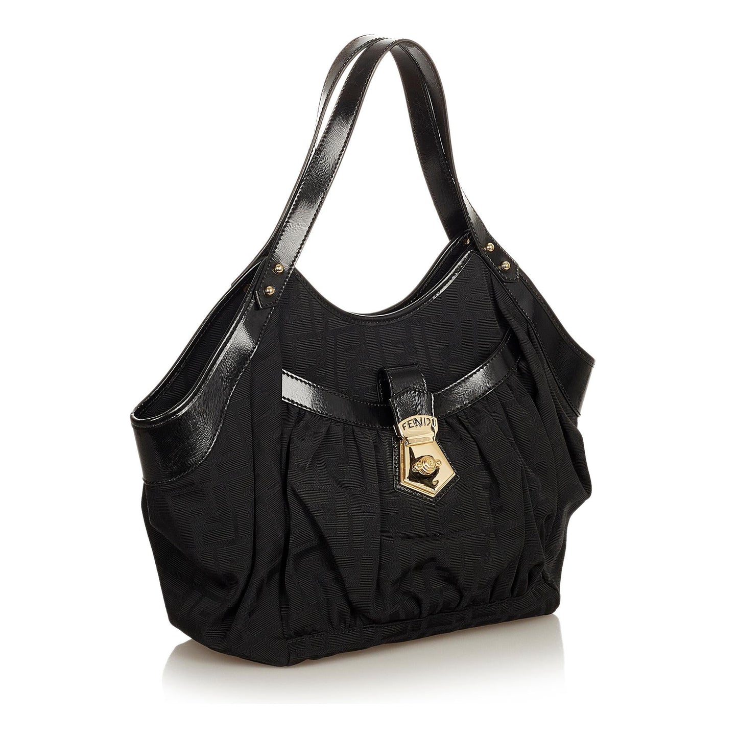 Fendi Zucca Canvas Shoulder Bag (31862)