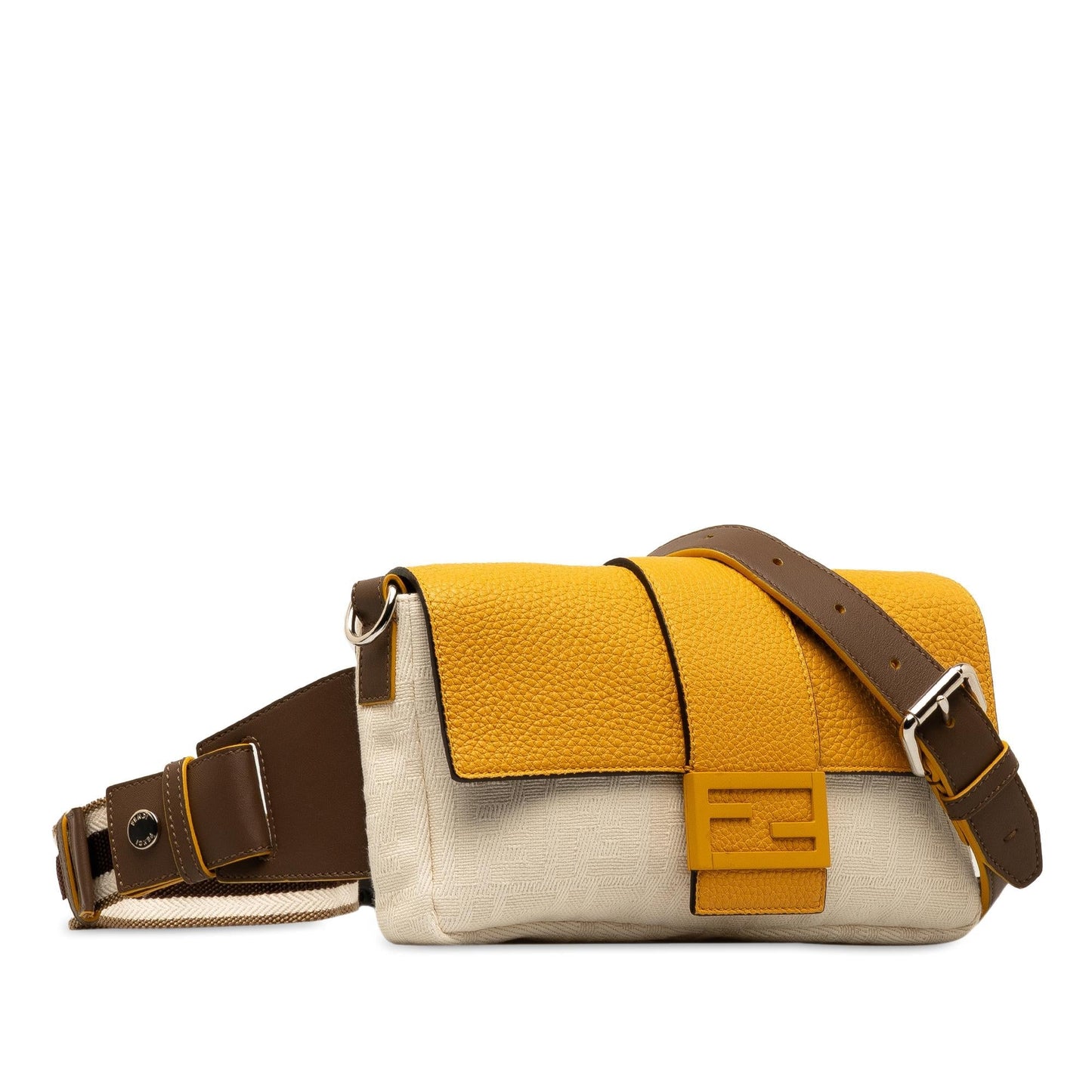 Fendi Zucca Canvas and Leather Convertible Baguette (KaNFYi)