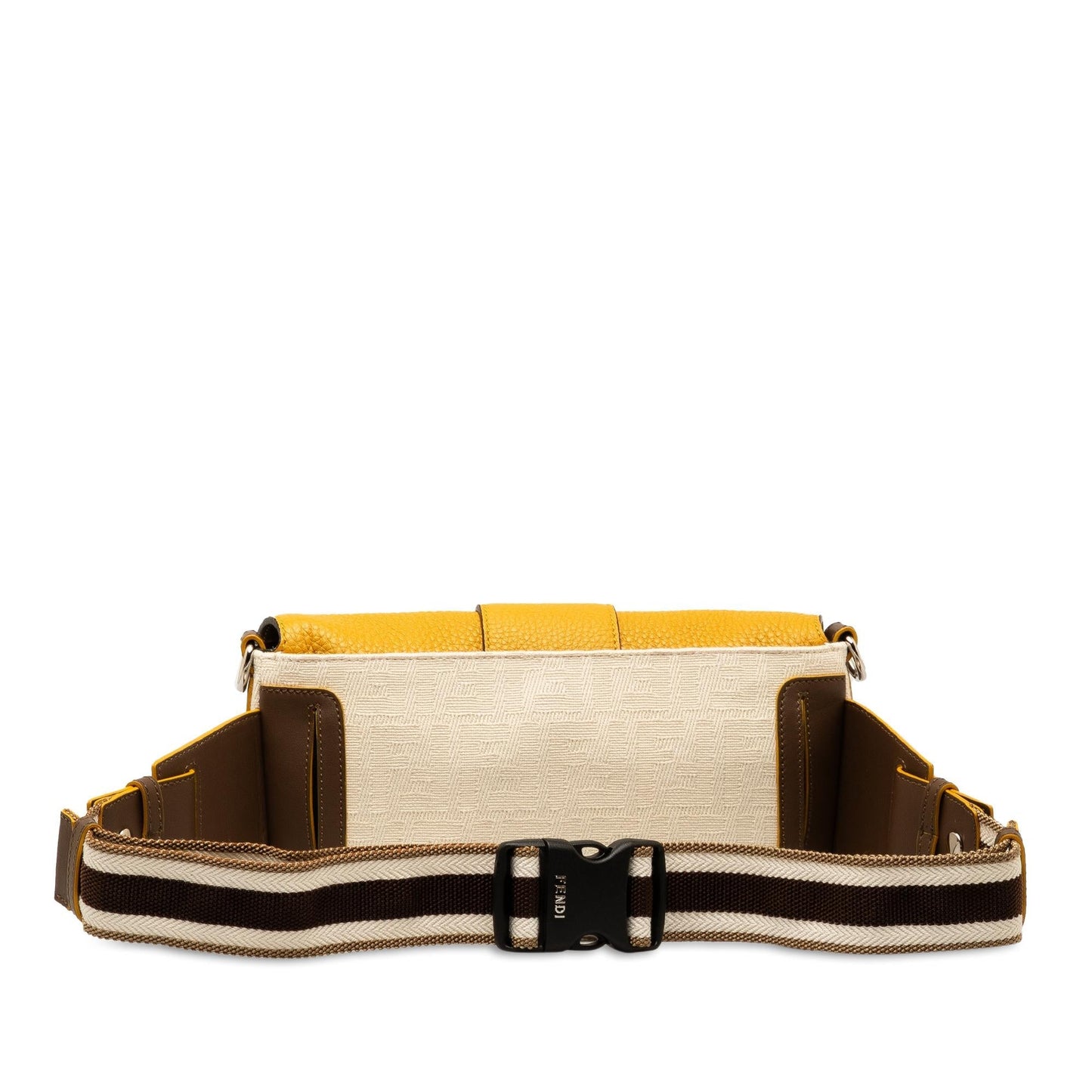 Fendi Zucca Canvas and Leather Convertible Baguette (X1HAvY)