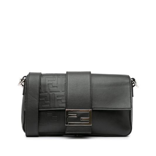 Fendi Zucca Embossed Convertible Baguette Crossbody (rlO8nE)