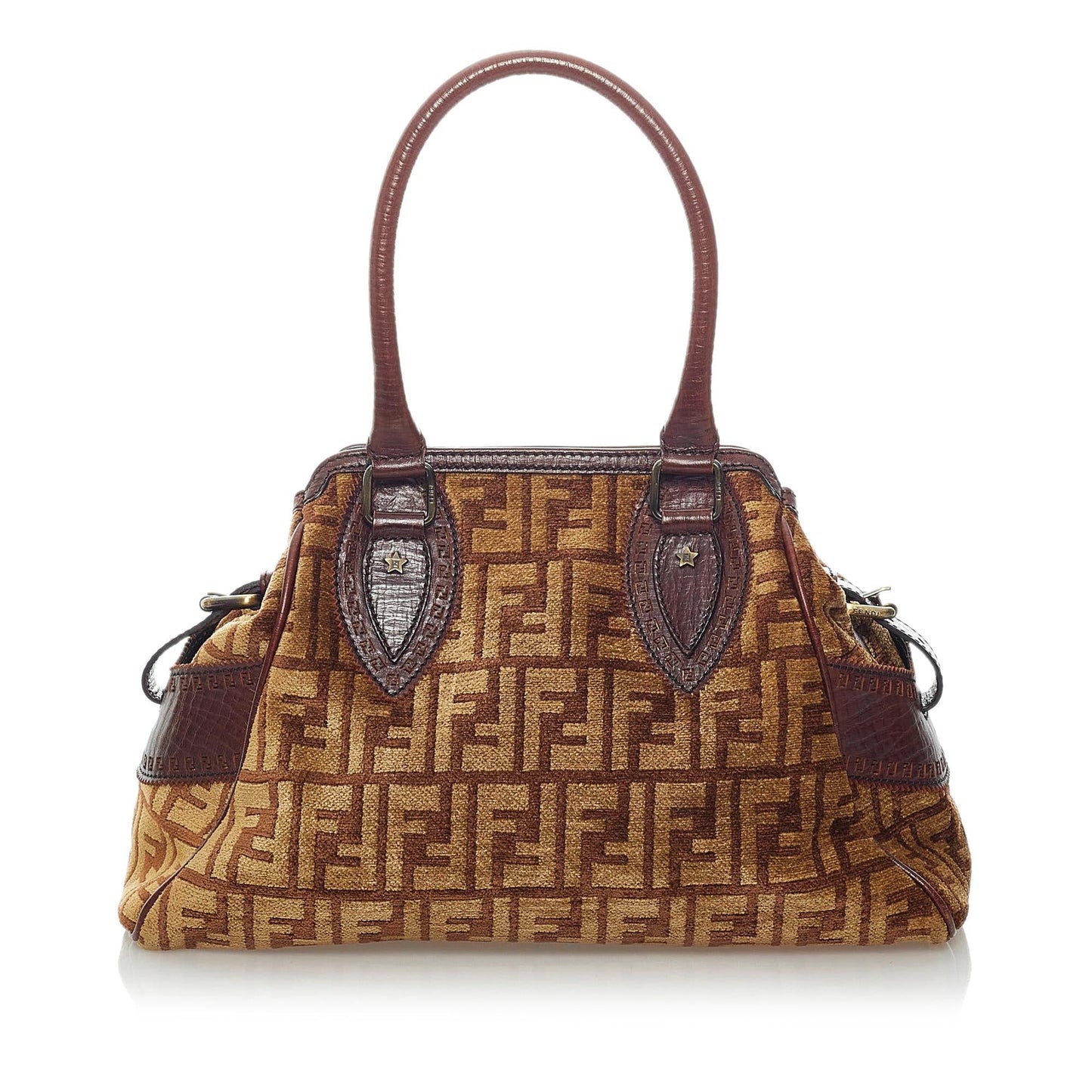 Fendi Zucca Etniko Canvas Handbag (33422)