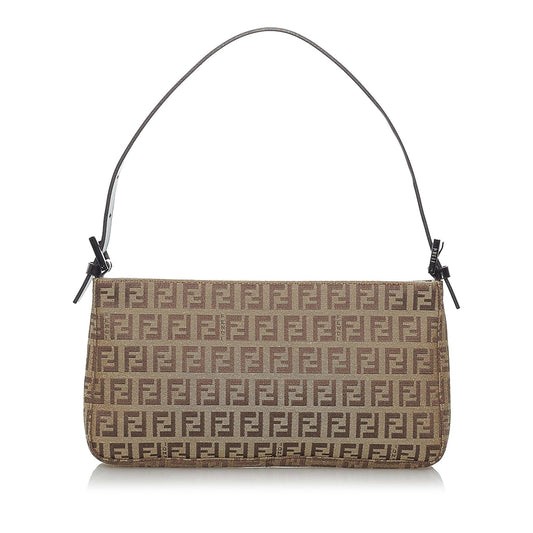 Fendi Zucchino Canvas Baguette (29391)