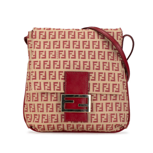 Fendi Zucchino Canvas Flap Crossbody (KlWpqN)