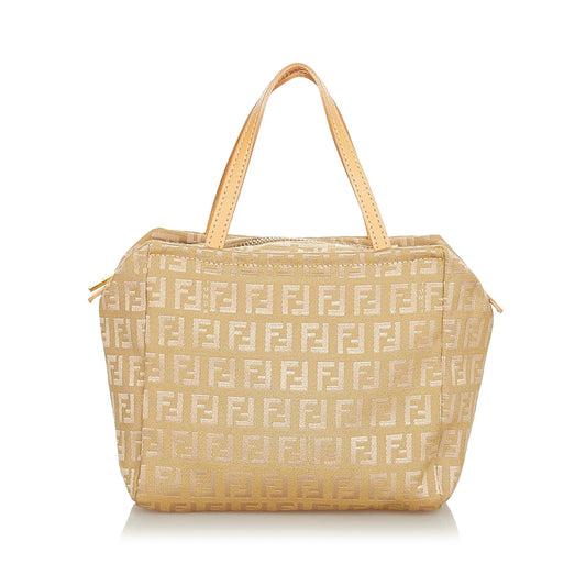 Fendi Zucchino Canvas Handbag (24517)