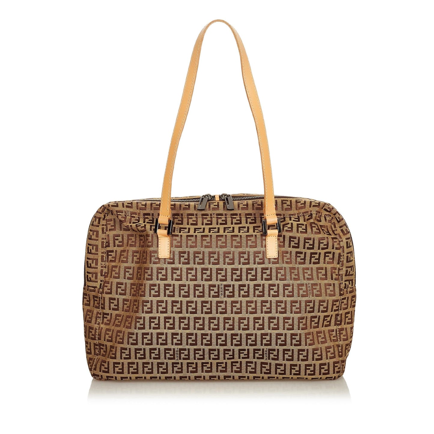Fendi Zucchino Canvas Shoulder Bag (25645)