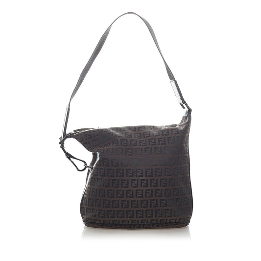 Fendi Zucchino Canvas Shoulder Bag (32070)