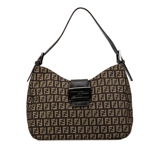 Fendi Zucchino Canvas Shoulder Bag (P7VQCL)