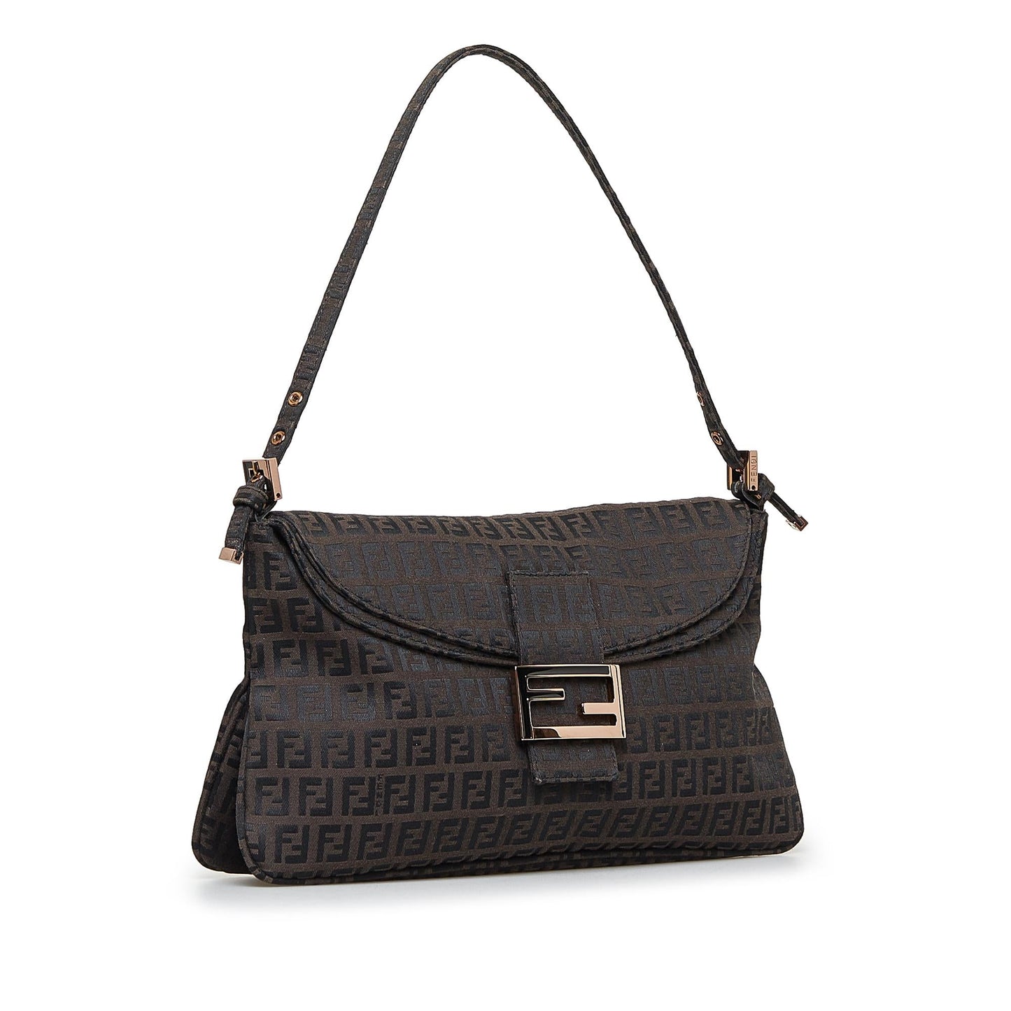 Fendi Zucchino Double Flap Baguette (RIWGfn)