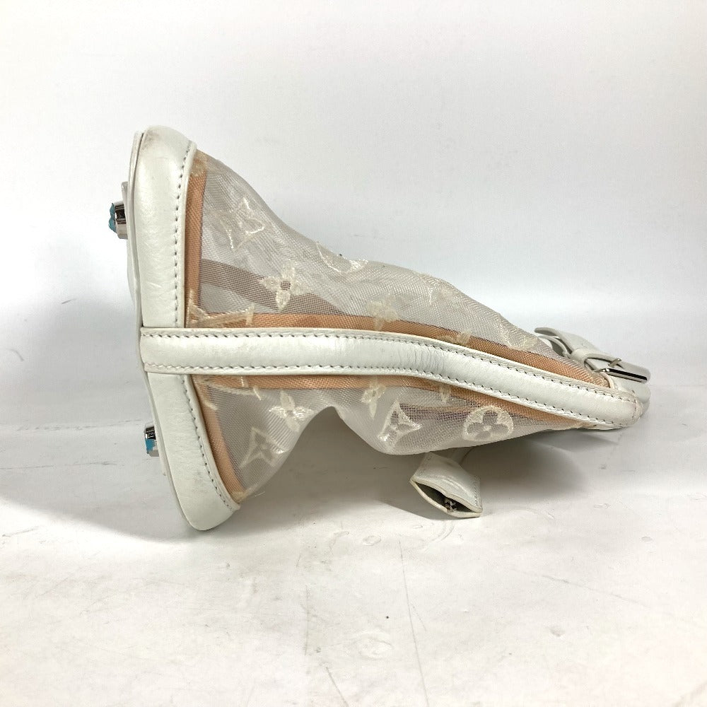 LOUIS VUITTON Handbag M40699 Nylon / leather white Transparent Monogram Lockit Women