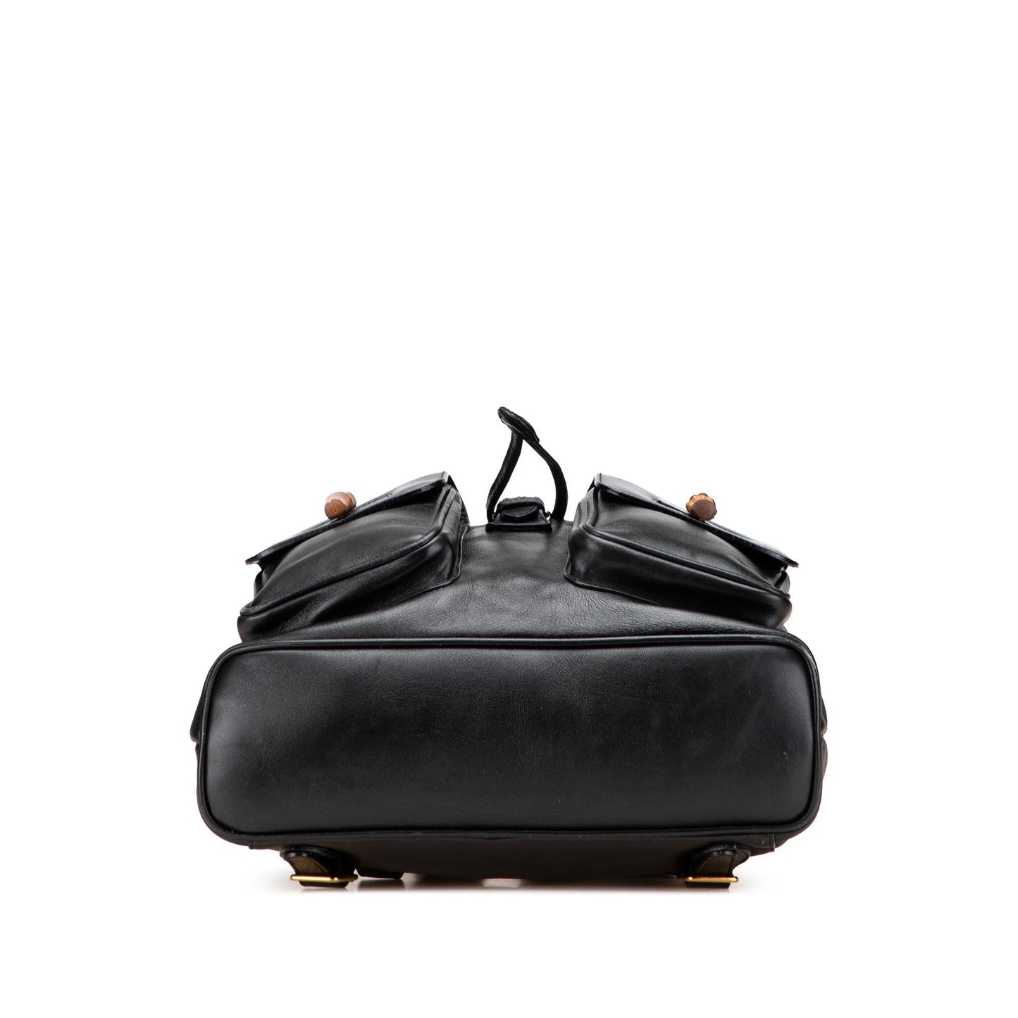 Gucci Calfskin Bamboo Drawstring Backpack