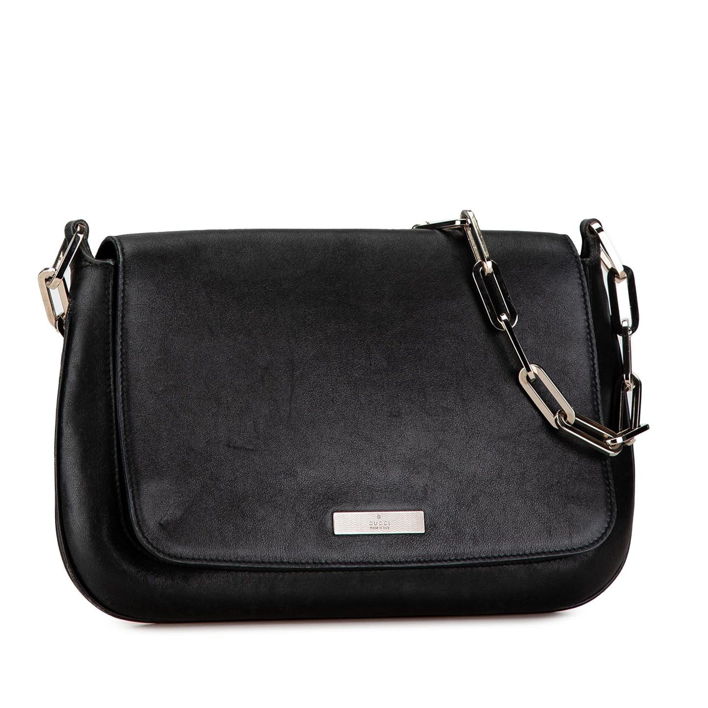 Gucci Calfskin Leather Chain Shoulder Bag (SHG-sH7X6Y)
