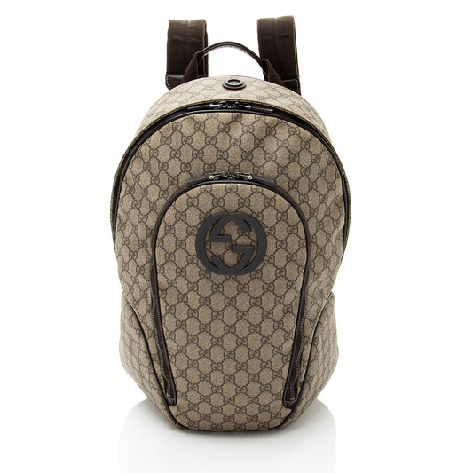 Gucci GG Supreme Interlocking G Medium Backpack