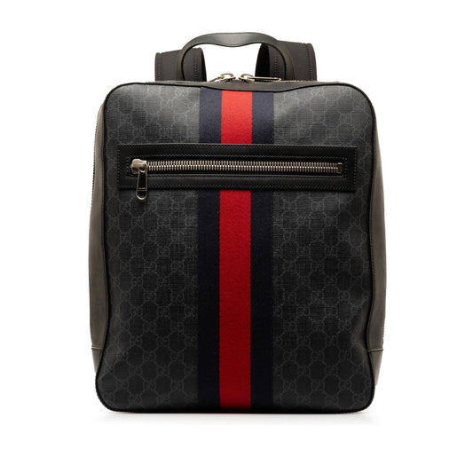 Gucci GG Supreme Web Backpack (SHG-Jo83GN)