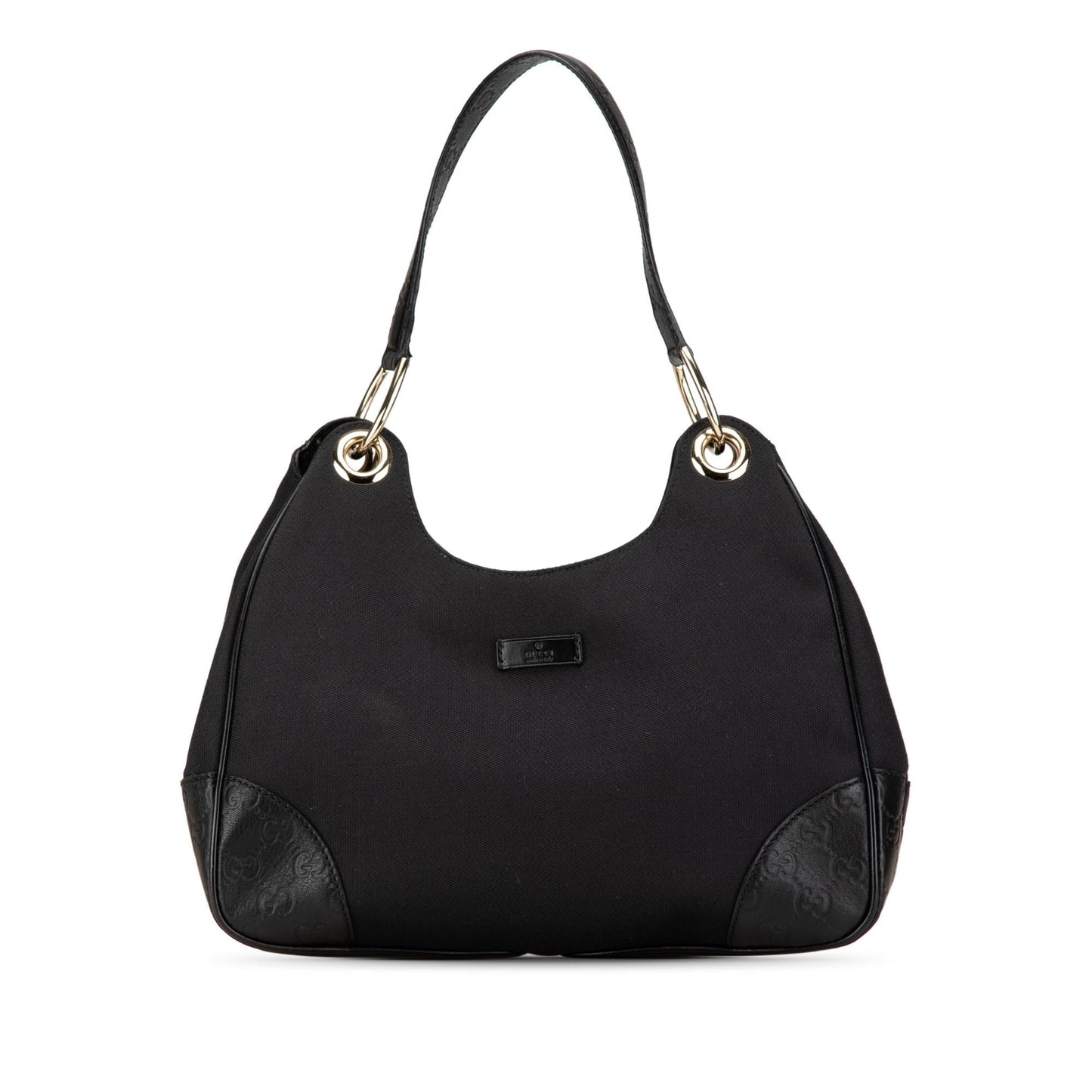 Gucci Guccissima Trimmed Canvas Colbert Shoulder Bag
